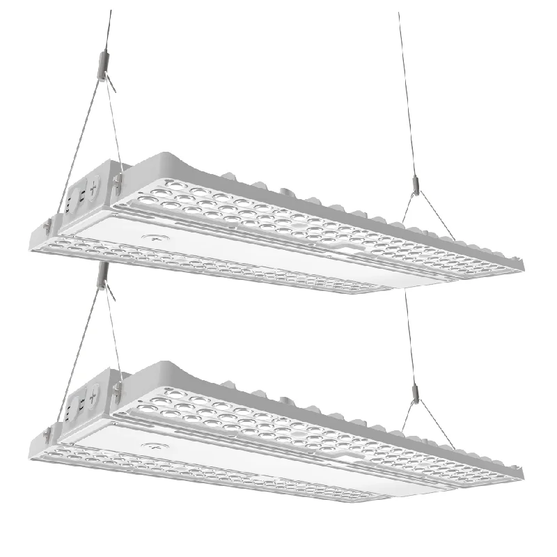 Konlite LED Linear High Bay Light - PAVO Series - 130W-210W - Wattage Selectable - Up to 31,290lm - 120-277V - 5000K - 400W-600W Equal - Pack of 2