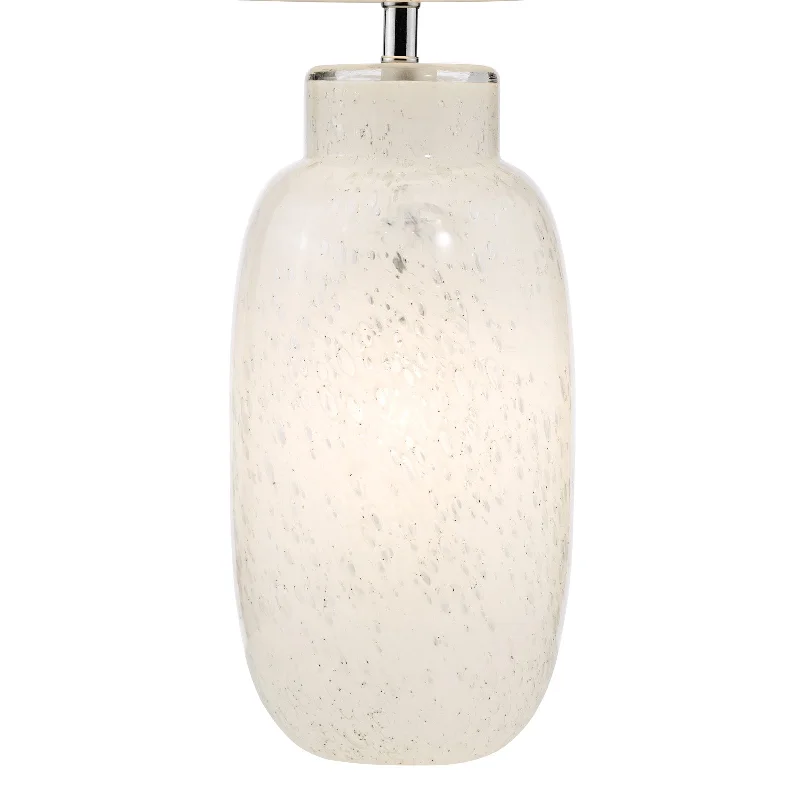 Ileana Table Lamp White Glass Base Only