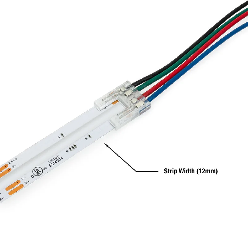 12mm RGB Beetle connector Wire to Strip for COB strips (Pack of 1)