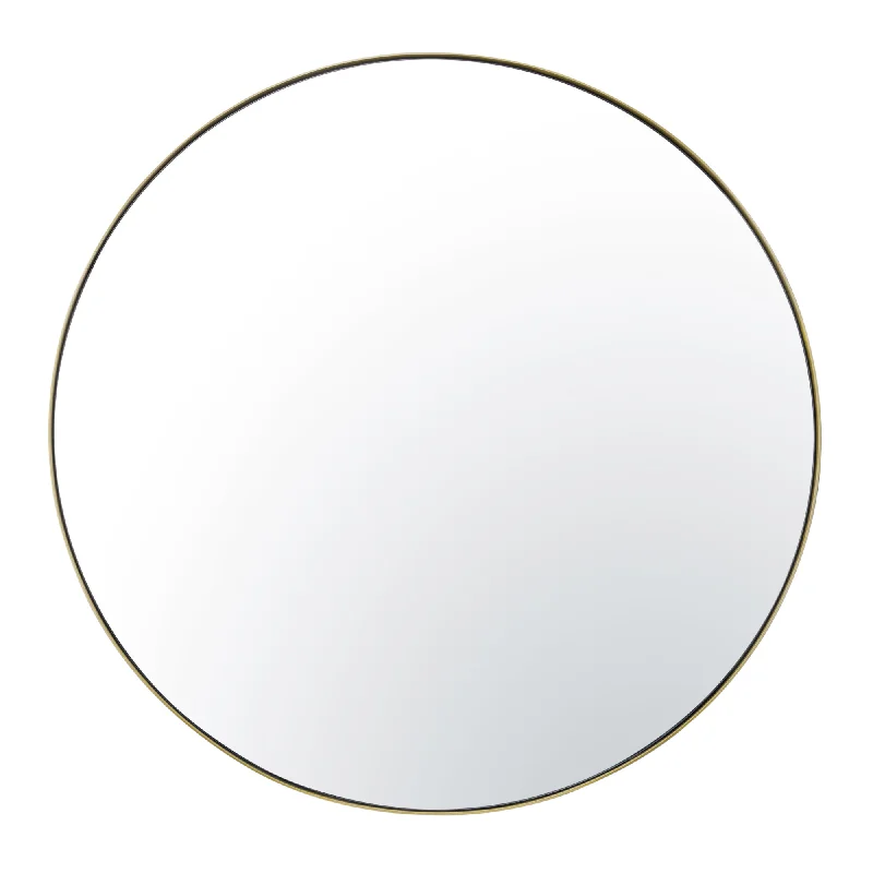 gothic style wall lamps with dark finishes for a mysterious libraryTablet 458MI40GO 40-Inch Round Wall Mirror - Gold