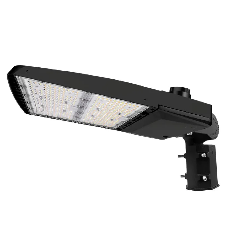 Vela III LED Parking Lot Light - Black Finish - 310W - 46,600 Lumens - 4 Watts Selectable - 3 CCT Selectable - Type III - 120-277V - 1000W Equal