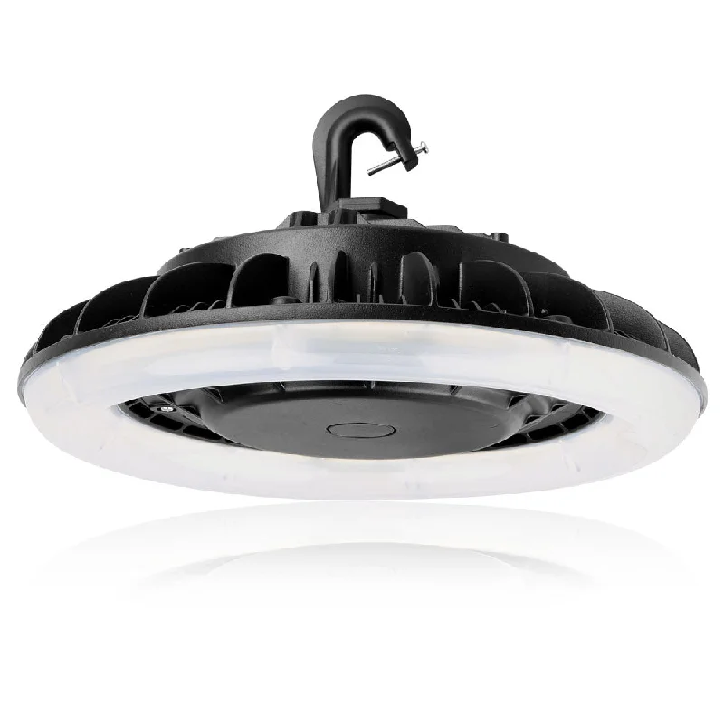 Konlite Round UFO Highbay -215W -120-277V - 30000 Lumens - 5000K Daylight White - Frost Diffuser - 750W Equal