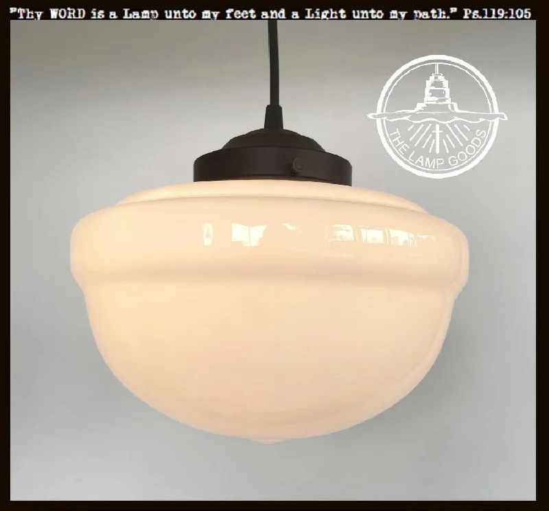 Dimmable LED Edison globe light bulbsAcorn Milk Glass Pendant Light