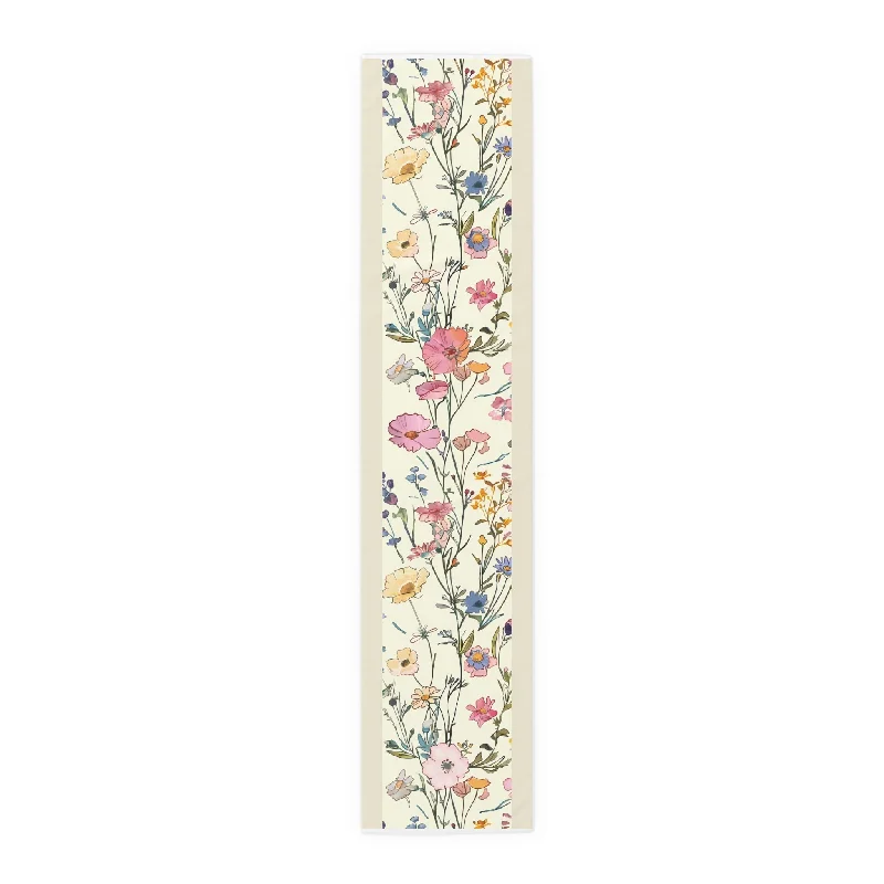 Edison light bulbs for commercial spacesPastel Garden Table Runner with Spring Wildflower Floral Design (16" × 72")