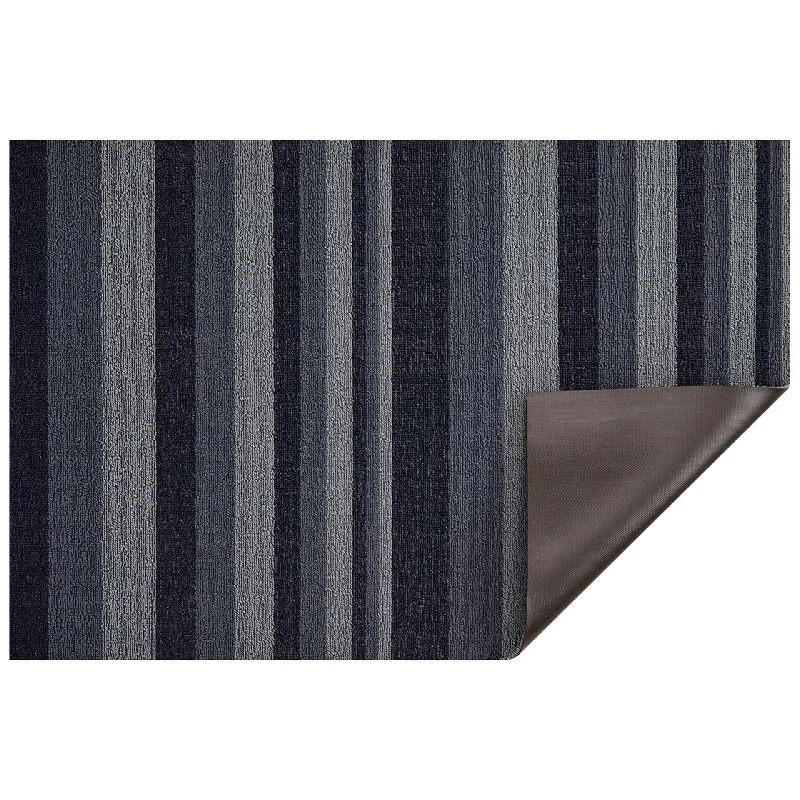 fabric wall lamps with a linen shade for a relaxed and breathable atmosphereStorm Bounce Stripe Shag Mat by Chilewich