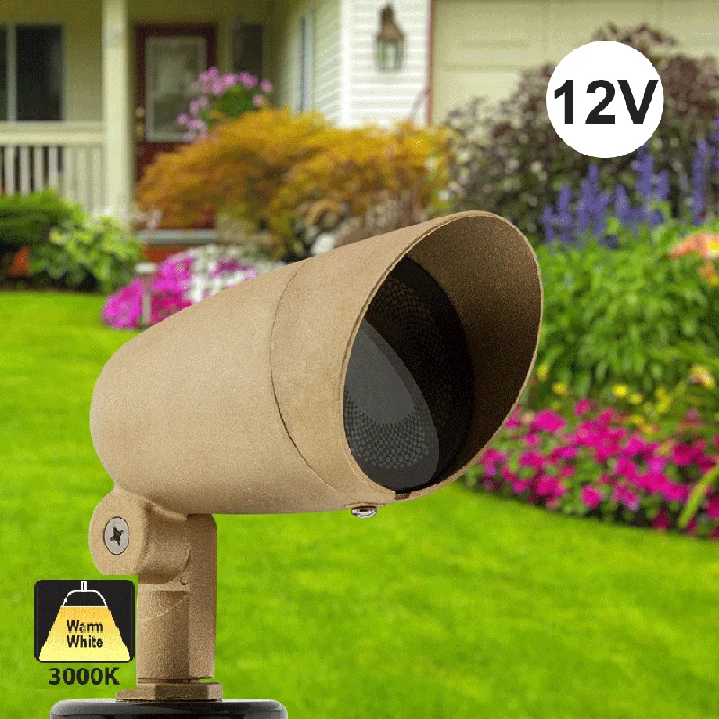 Brass Outdoor Landscape Spotlight Type 1 Small, 12V 5W