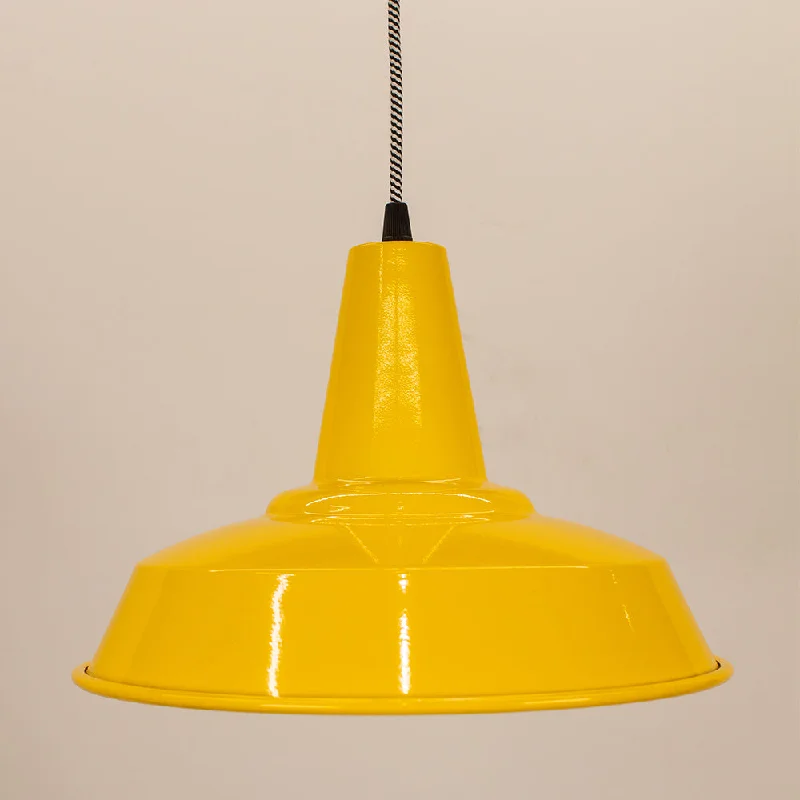 Stetchford Factory Shade Pendant Light Available in All Colours