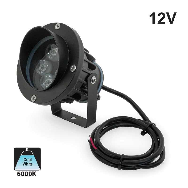 Outdoor LED Landscaping Spotlight 5 x 1W, 12V 5W 6000K(Cool White)