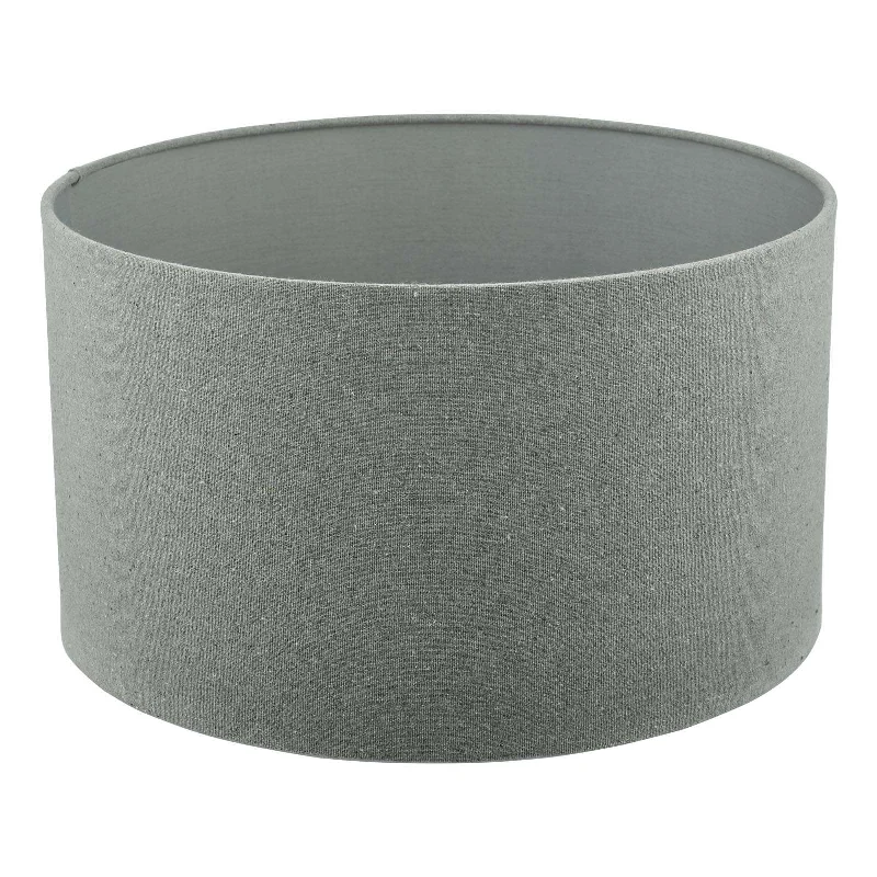 Pyramid Grey Linen Drum Shade 46cm