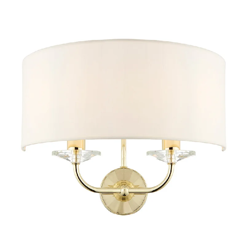 Lynton 2Lt Wall Light - Brass