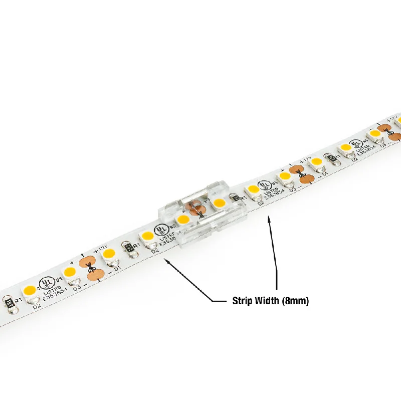 8mm Beetle LED Strip to Strip Connectors, VBD-BC-8MM-2S (Pack of 3)