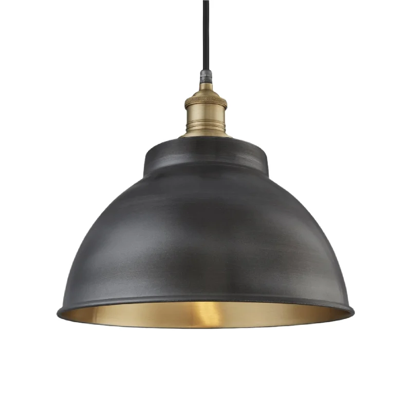 Modern Edison light bulbs with advanced filamentsBrooklyn Outdoor & Bathroom Dome Pendant - 13 Inch