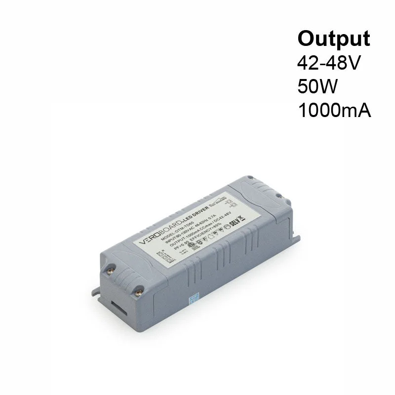 OTM-TD60-1000 Constant Current LED Driver, 1000mA 42-48VDC = LD048H-CU10048-M48E