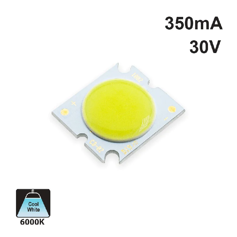 10W Constant Current COB LED Chip 6000K(Cool White)