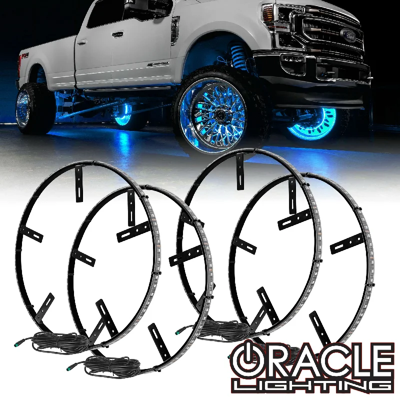 ORACLE Lighting LED Illuminated Wheel Rings - Double Row - White LED