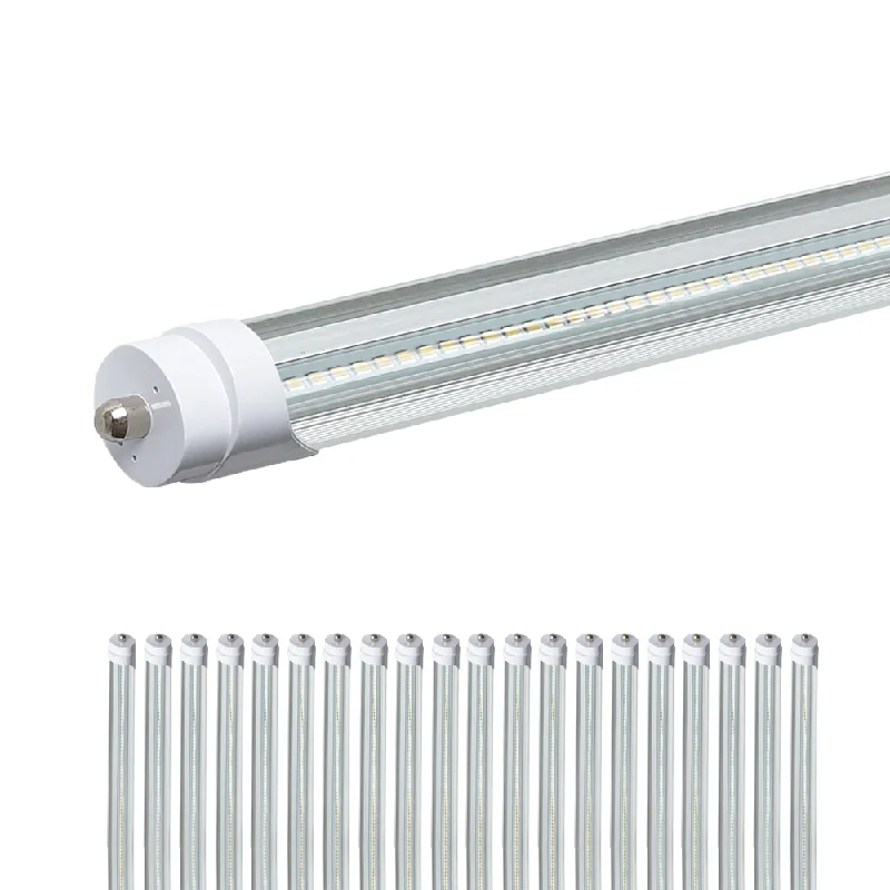 20-Pack 8Ft LED T8 Tube Light - FA8 Base - 42W - 120-277V - 6720 lumens - 5000K - 110W Equal