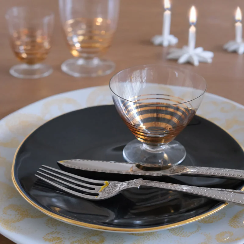 gothic style wall lamps with dark finishes for a mysterious libraryPETITE ASSIETTE INDIGO