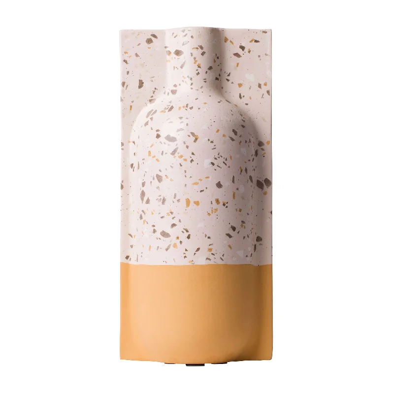 ceramic wall lamps with hand - painted designs for an artistic touchUrbino 445VA09B Ceramic Vase - Rose Terrazzo/Terracotta