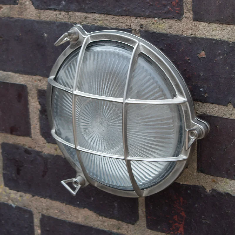 Hockley Port Nautical Round Brass Wall Light, Indoor or Exterior