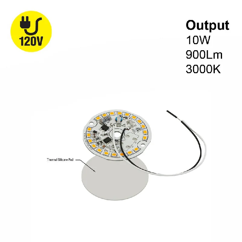 2 inch Round Disc ZEGA LED Module DIS 02-010W-930-120-S1-Z1A (DIS 01-800-930-120-S1), 120V 10W 3000K(Warm White)