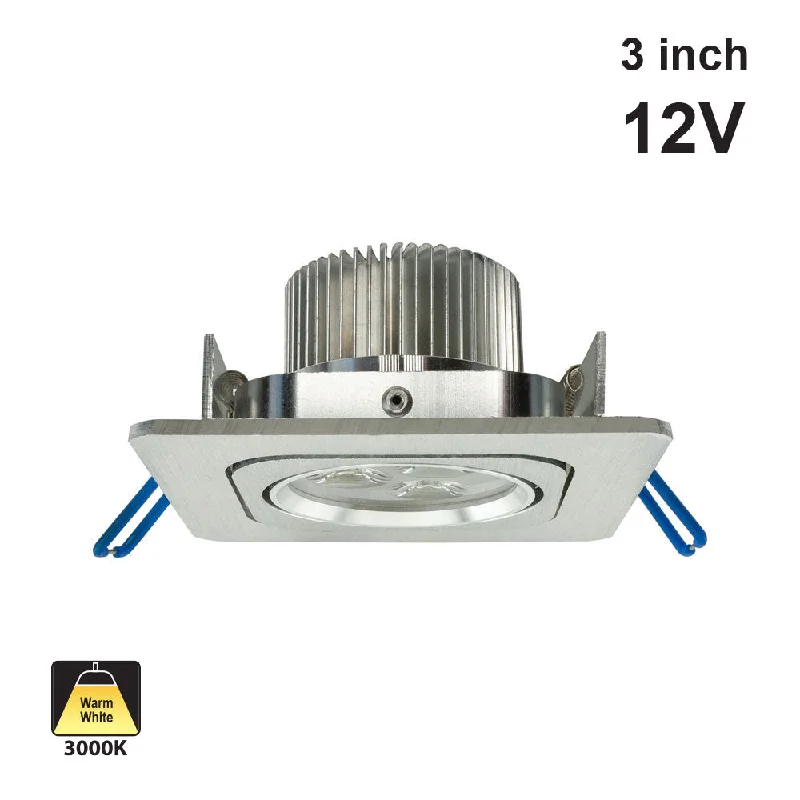 Type7, 3 inch Downlights/ Ceiling Lights, 12V 3W 3000K(Warm White)