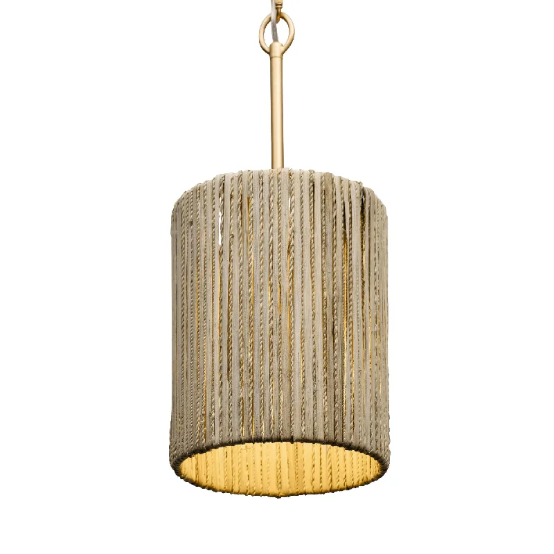 wood wall lamps with natural grain for a warm and organic feelJacob's Ladder 391M01FG 1-Light Mini Pendant - French Gold