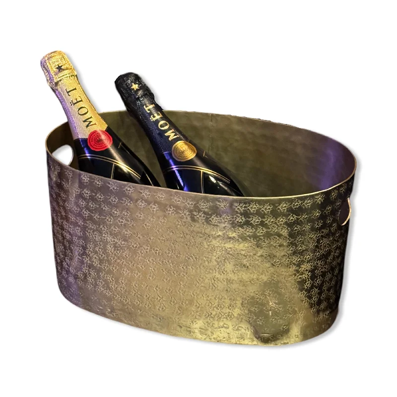 Antique Brass Champagne Ice Bucket | Wine Cooler