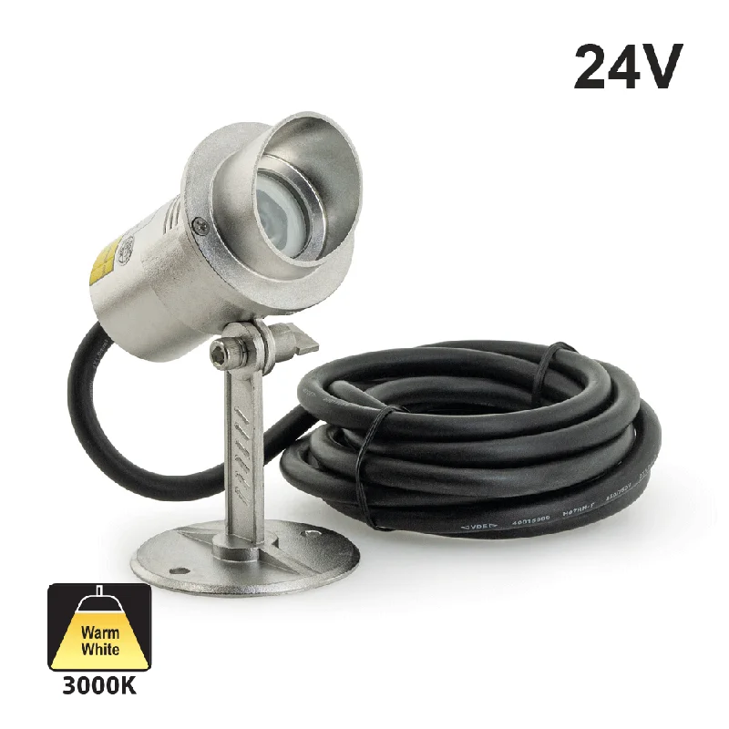 B5AF0158 Small type – Underwater Spotlight, 24V 3W 3000K(Warm White)