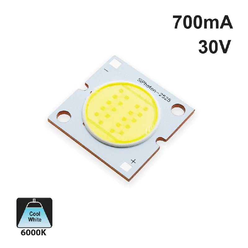 20W Constant Current COB LED Chip 6000K(Cool White)