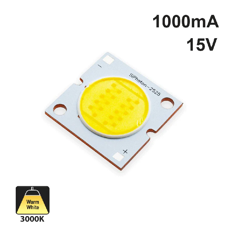 15W Constant Current COB LED Chip 3000K(Warm White)