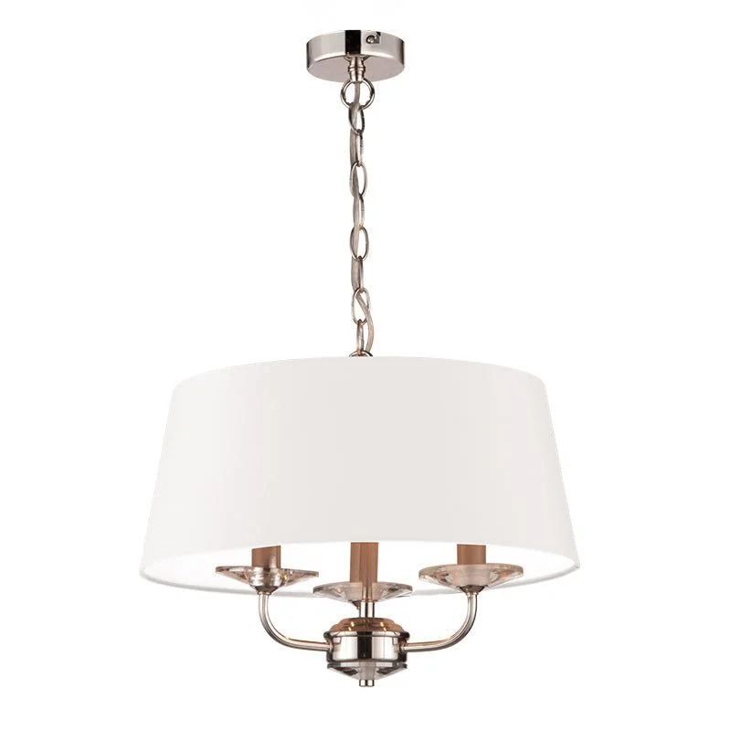 Stylo 3/5Lt Hanging Shade Ceiling Light - Polished Chrome/Antique Brass/Polished Nickel Finish