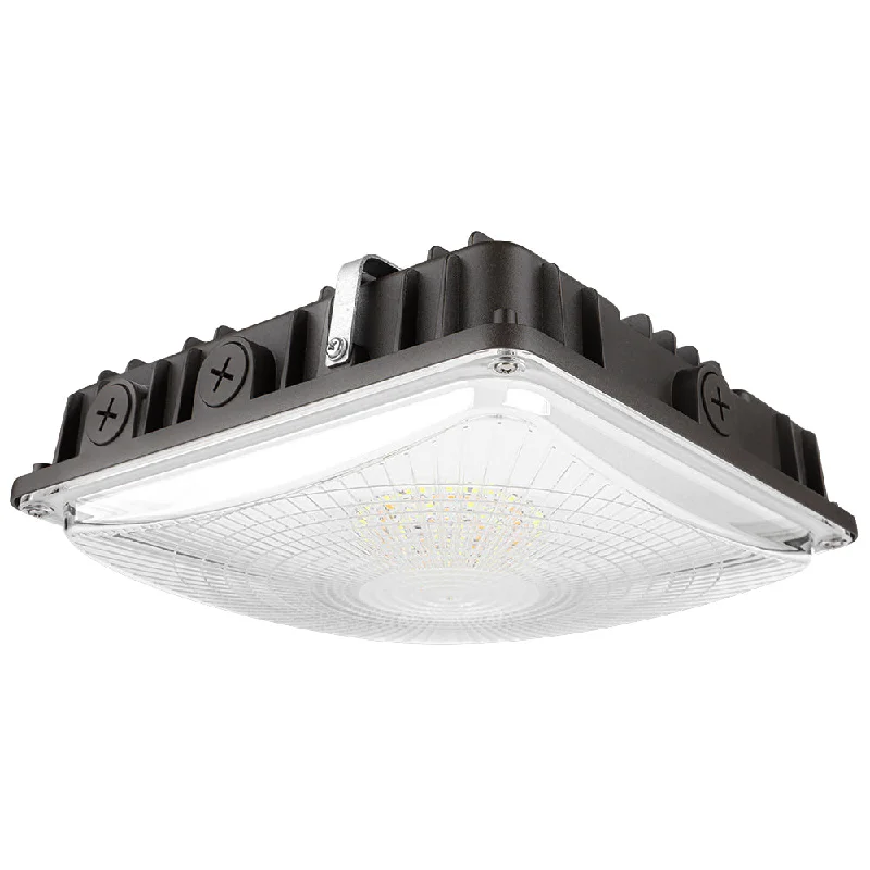 LED Canopy Light - 63W/45W/30W Selectable - 5000K/4000K - Up to 9,360 LM - Dimmable - 120-277V - 150W Equal