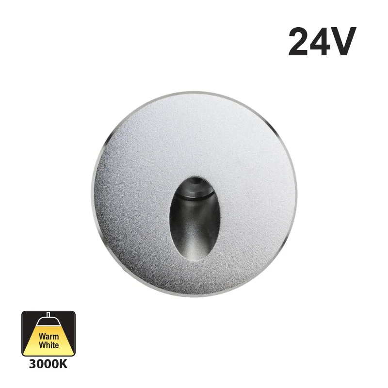 B1SR0101B Outdoor Recessed Step Light/ Pathway Light and Wall light, 24V 1.46W 3000K(Warm White)