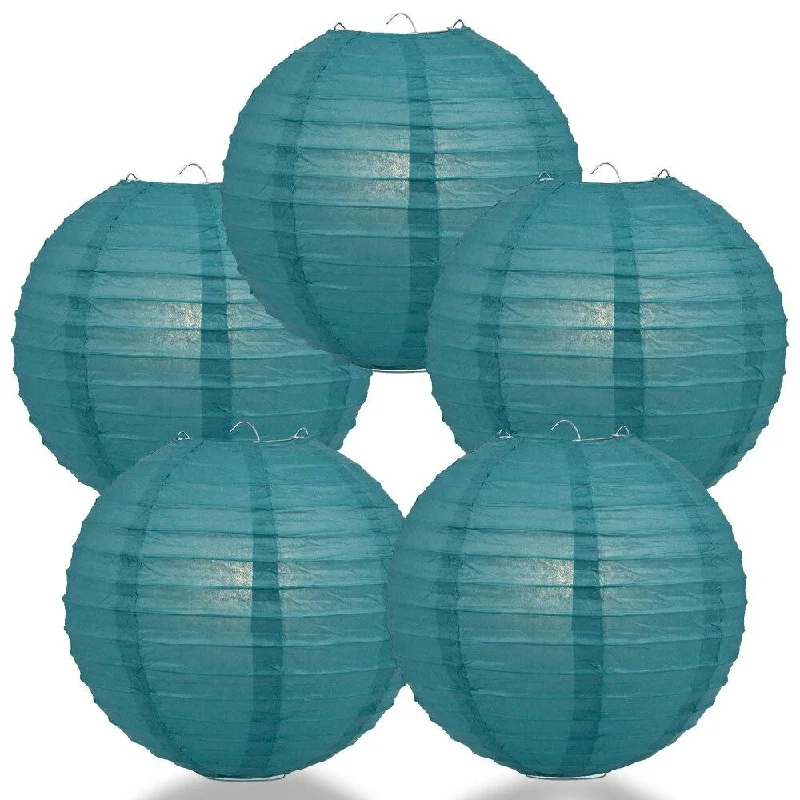 Smart dimmable Edison light bulbs for smart homes5-PACK 28" Tahiti Teal Jumbo Round Paper Lantern, Even Ribbing, Chinese Hanging Wedding & Party Decoration