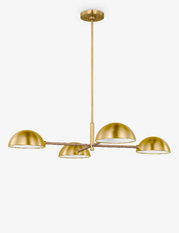 Chandeliers with Metal Frames in Bronze FinishBalleroy Chandelier by Christiane Lemieux, Burnished Brass 36.75""Dia