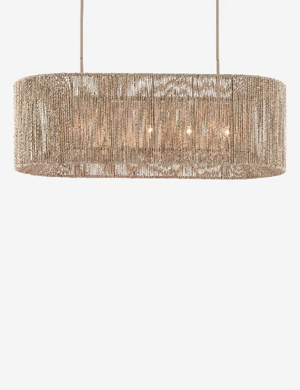 Industrial Iron Chandeliers for Loft - Inspired SpacesBartlett Linear Chandelier, Natural 64" W