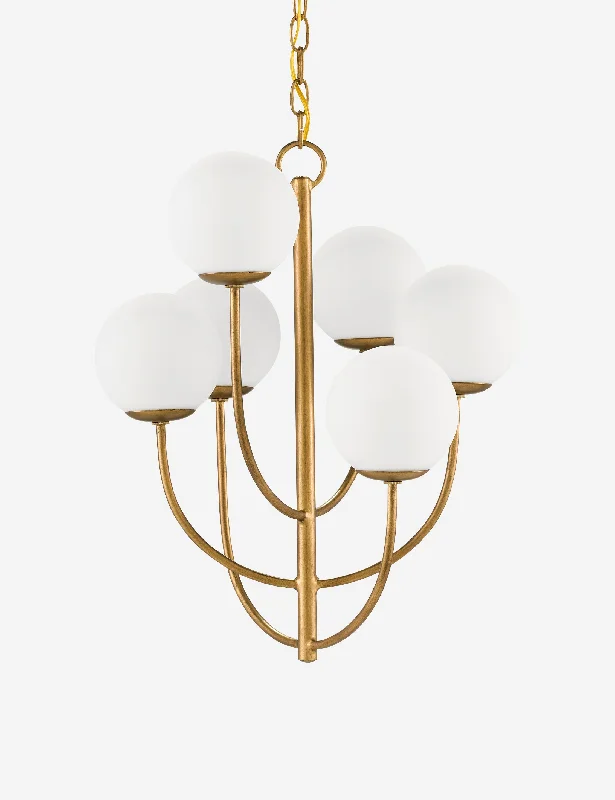 Chandeliers for Dining Rooms to Set the Mood for MealsBijou Chandelier, Brass 17" Dia