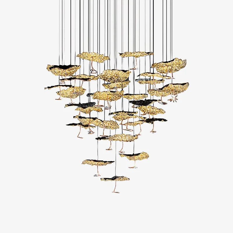 Modern Crystal Chandeliers for Contemporary HomesBrass Aviary Constellation Chandelier