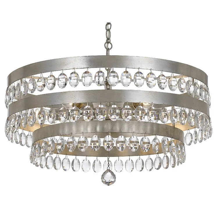 Chandeliers with Murano Glass for a High - End Artistic TouchPerla Eight-Light Chandelier