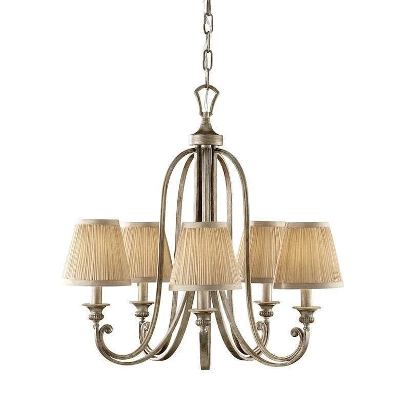 Victorian - Inspired Chandeliers with Ornate DetailsFeiss Abbey 5 Light Chandelier