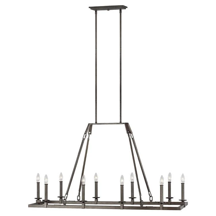 Bohemian - Style Beaded Chandeliers for Eclectic DecorLanden Ten-Light Linear Chandelier