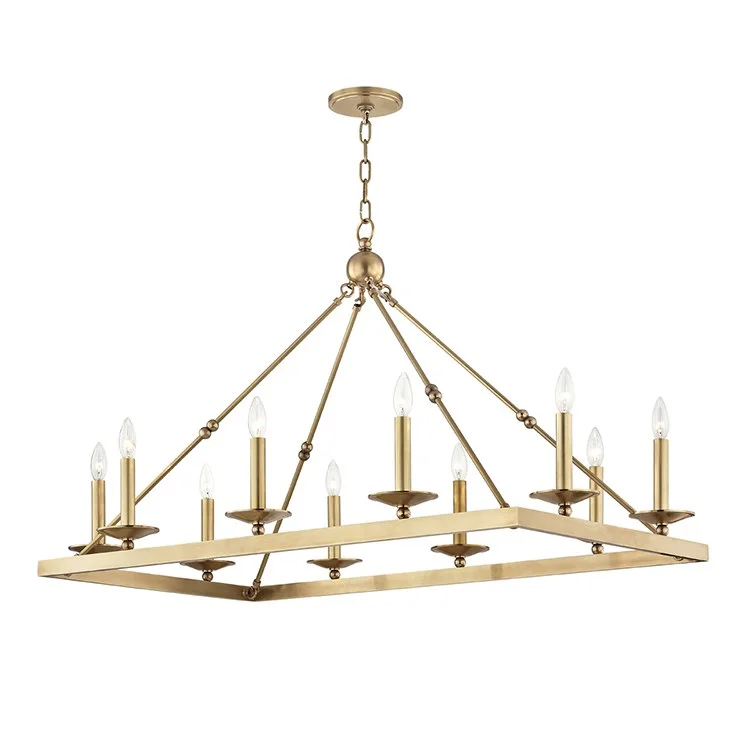 Industrial Iron Chandeliers for Loft - Inspired SpacesAllendale Ten-Light Chandelier