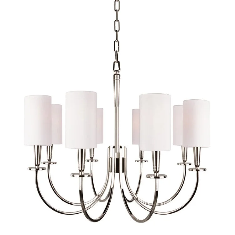 Chandeliers for Low Ceilings to Avoid OvercrowdingMason Eight-Light Chandelier