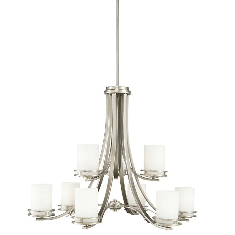 Chandeliers with Metal Frames in Gold FinishHendrik Nine-Light Chandelier