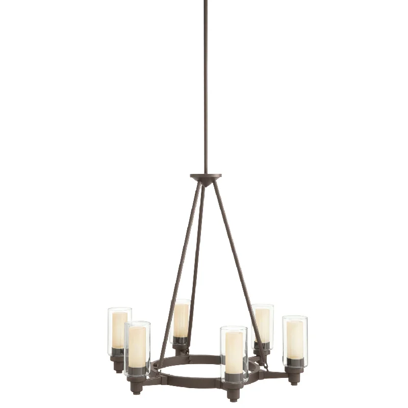 Chandeliers with Metal Frames in Bronze FinishCircolo Chandelier