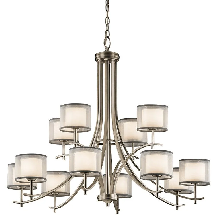 Chandeliers for Living Rooms to Create a Focal PointTallie Twelve-Light Two-Tier Chandelier