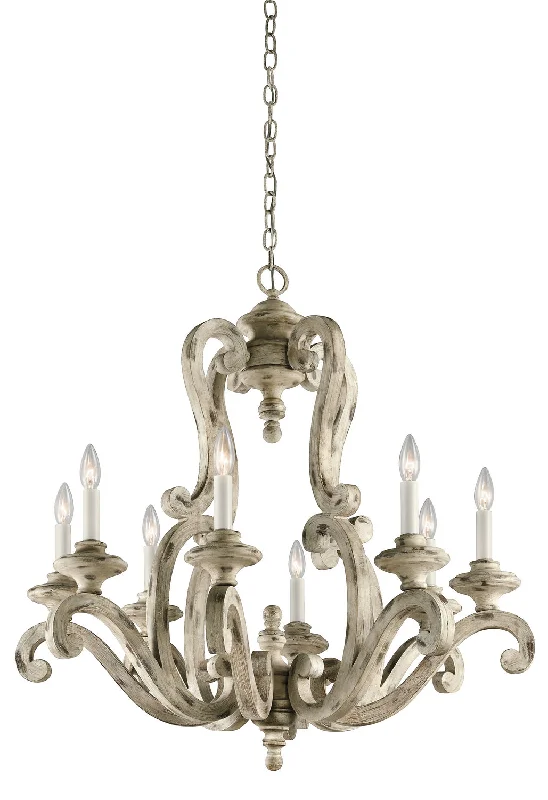 Chandeliers with Metal Frames in Silver FinishHayman Bay Chandelier