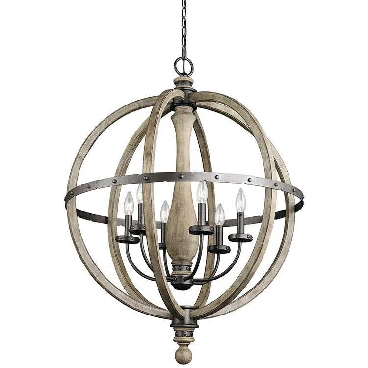 Chandeliers with Venetian Glass for a Luxurious LookEvan Six-Light Chandelier