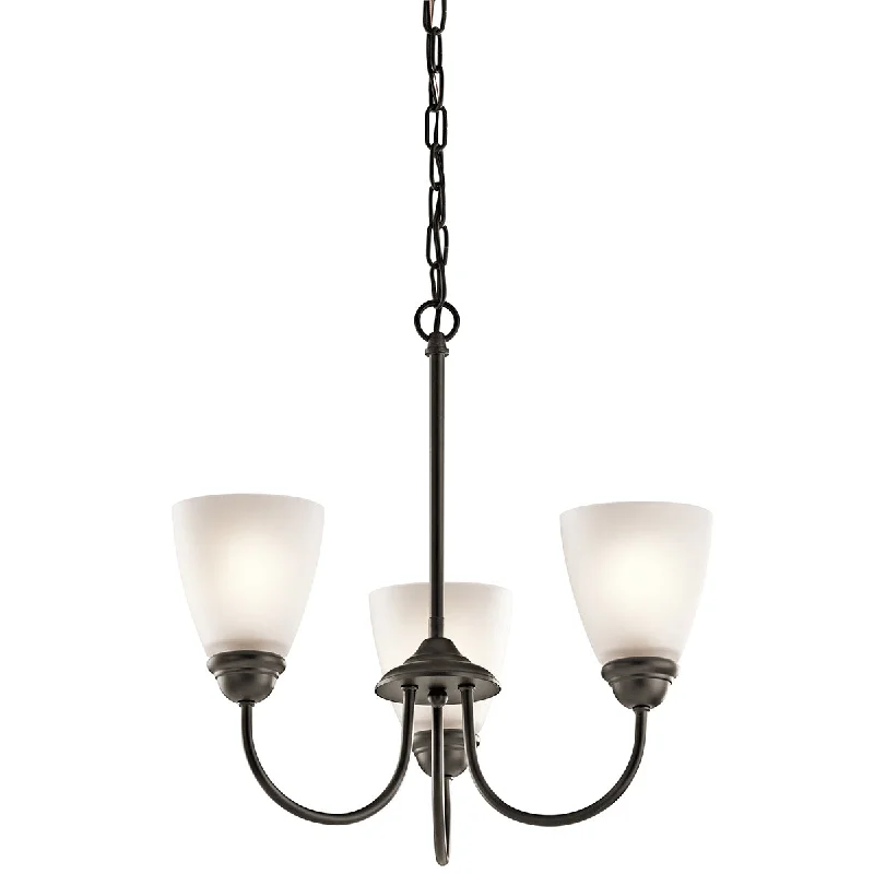 Chandeliers with Frosted Glass for a Softer Light DiffusionJolie LED Mini Chandelier