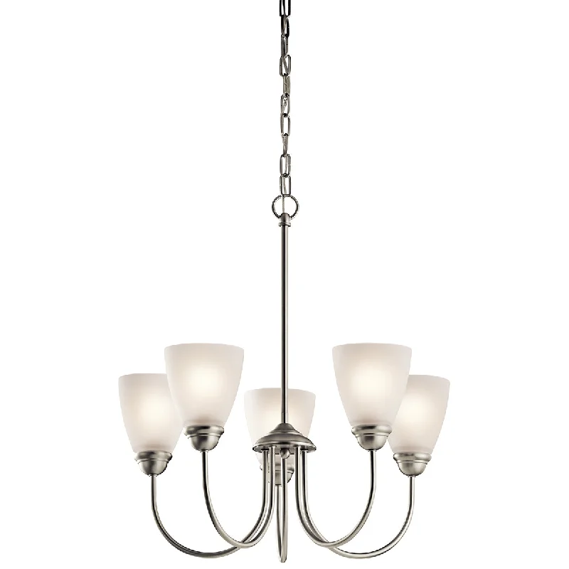 Chandeliers with Metal Frames in Silver FinishJolie LED Chandelier